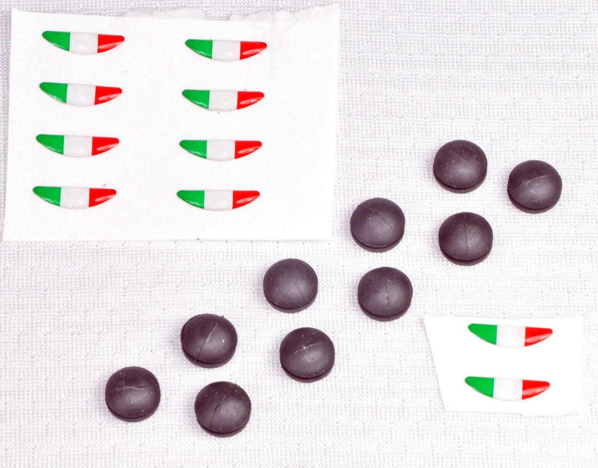 Brembo Replacement Stickers and Caps for Brembo RCS Master Cylinder - 10 Pack (110A26389)