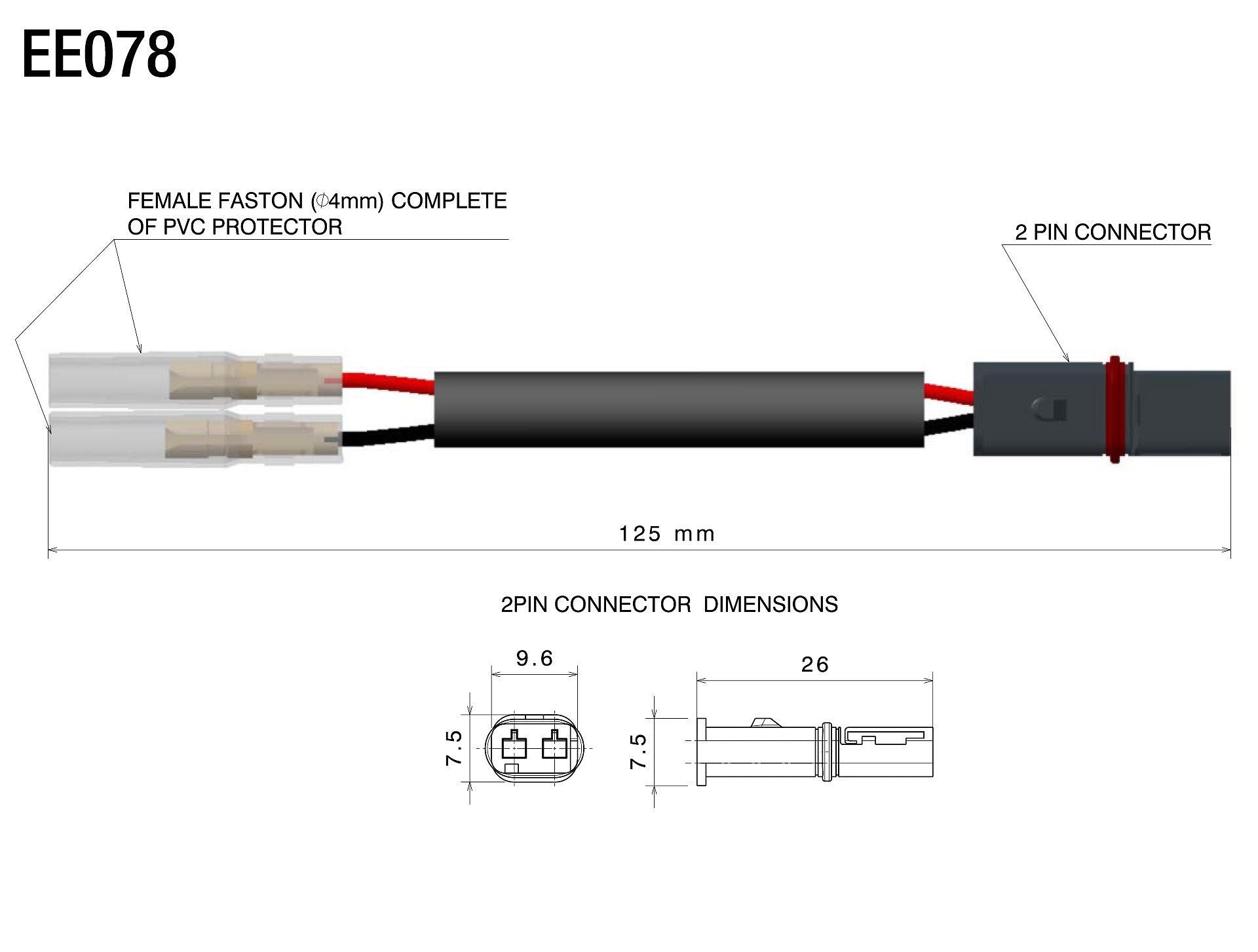 Rizoma Indicators Cable Kit For BMW All Models EE078H