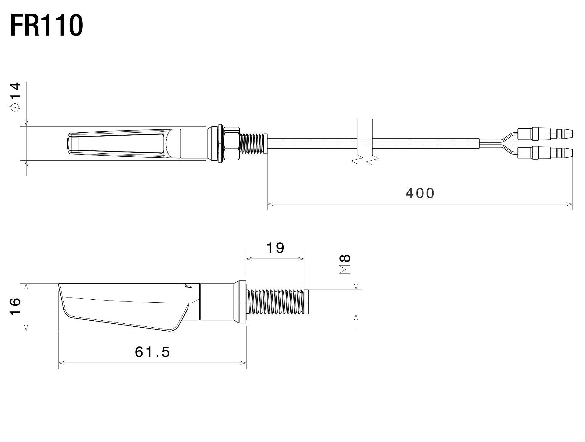 Rizoma Corsa Indicator FR110R - Vulcan Red