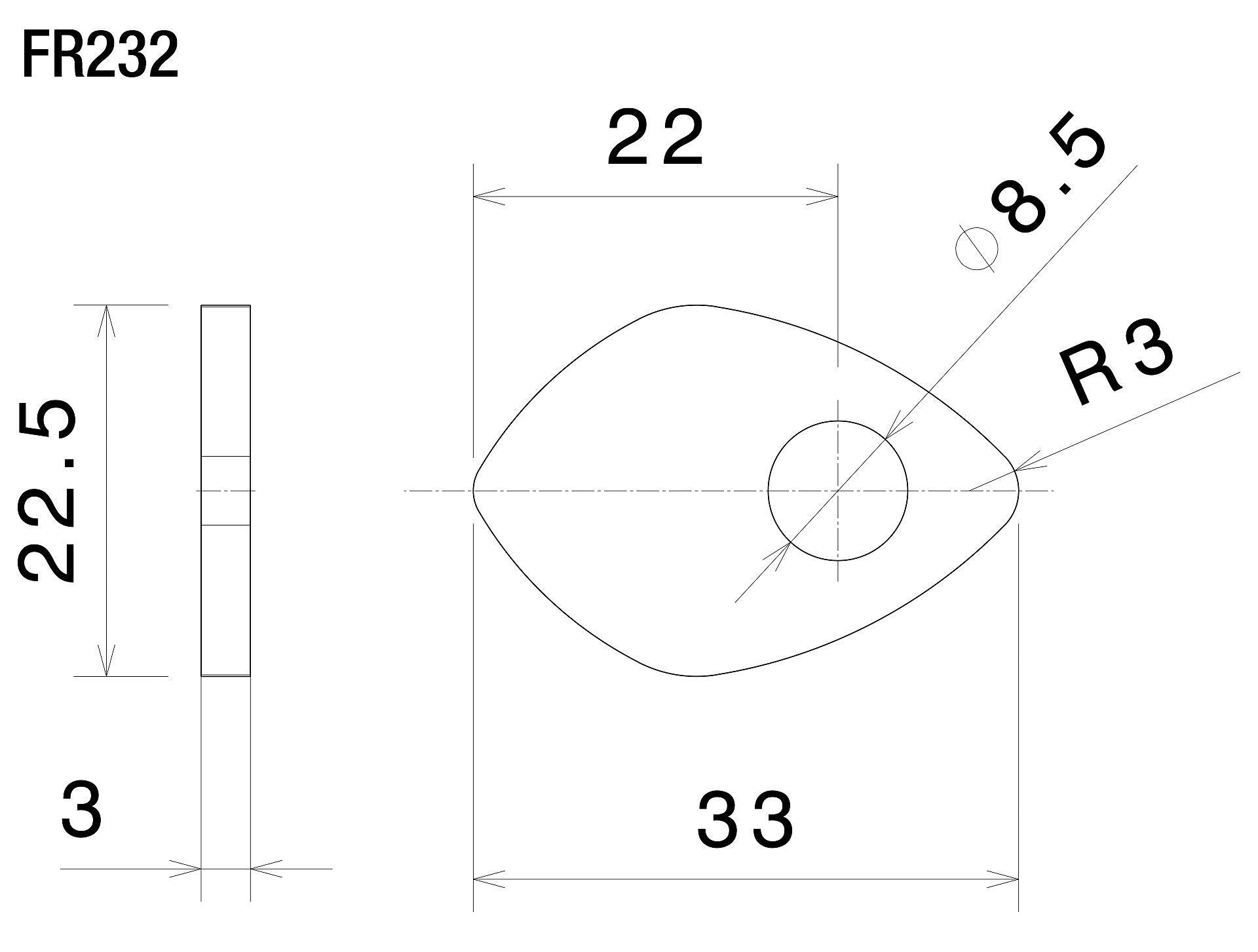 Rizoma Indicator Mounting Adapters Mounting Kit For Rear Turn Signals FR232B