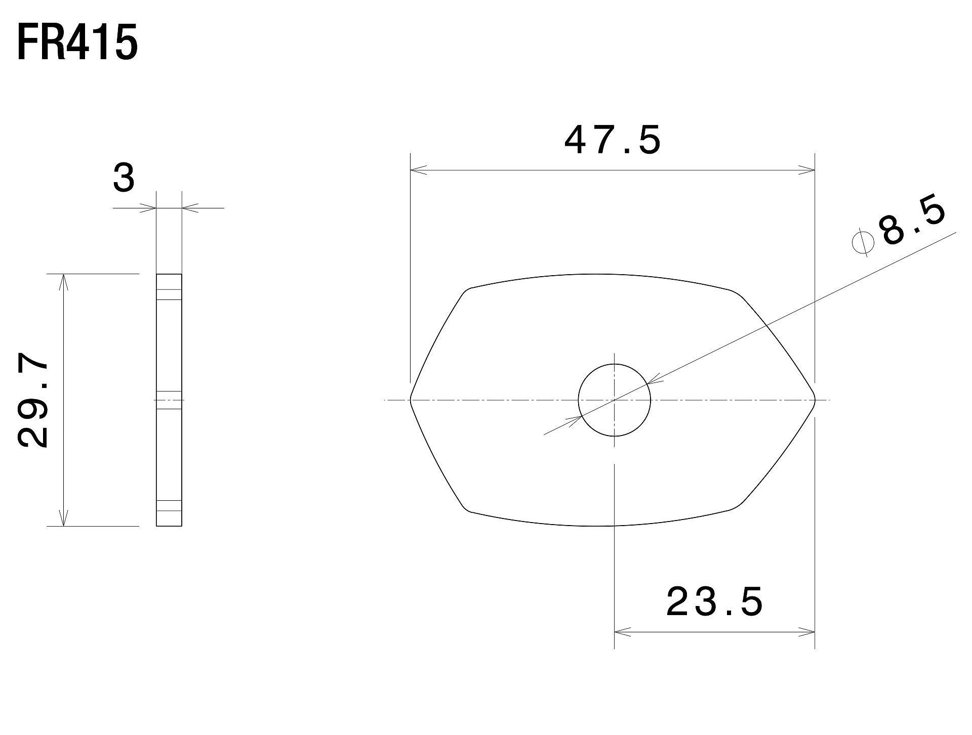 Rizoma Indicator Mounting Adapters For Turn Signals FR415B