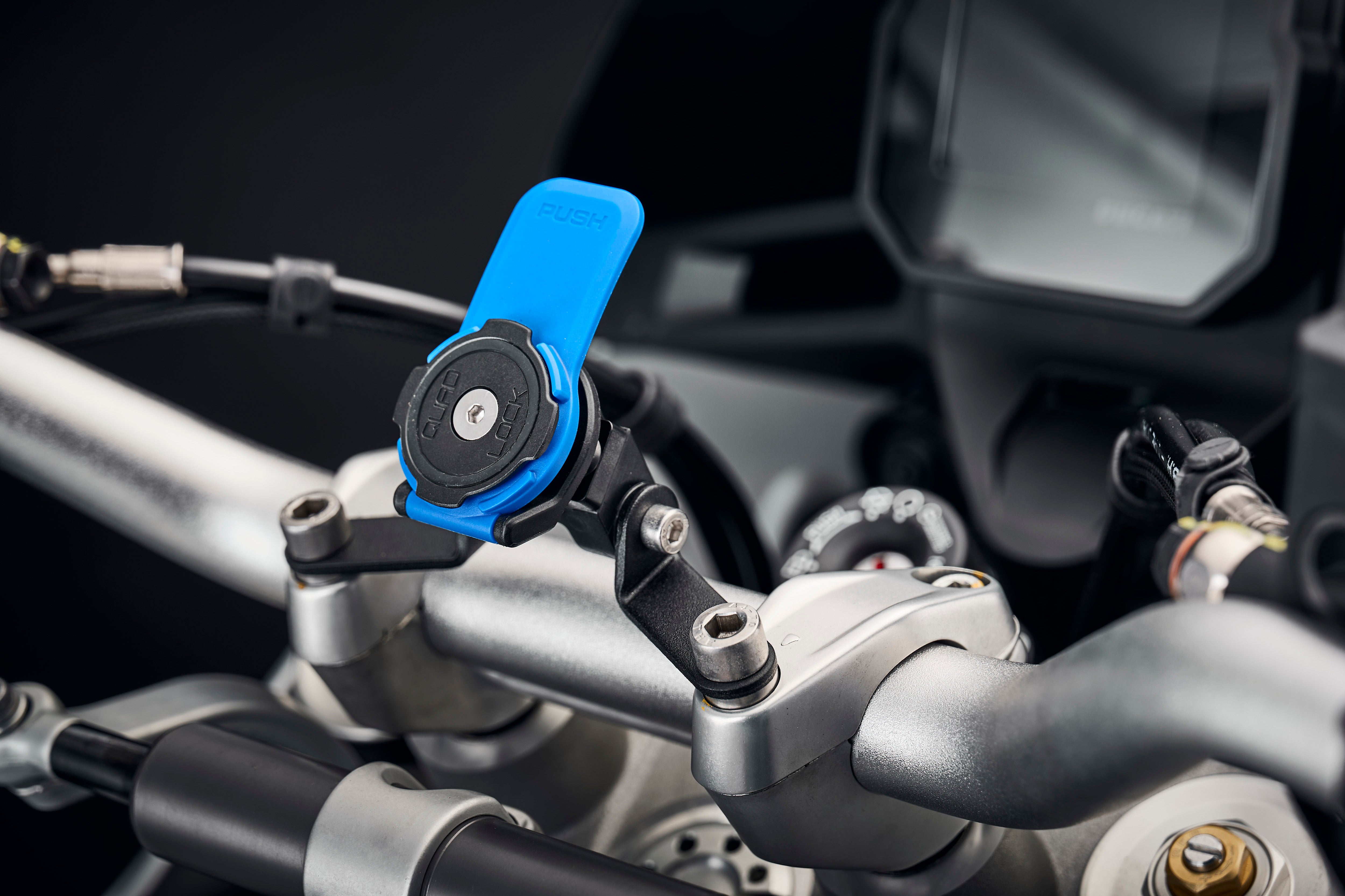 Evotech Quad Lock Compatible Handlebar Clamp Mount - Yamaha MT-03 (2022 - 2024)