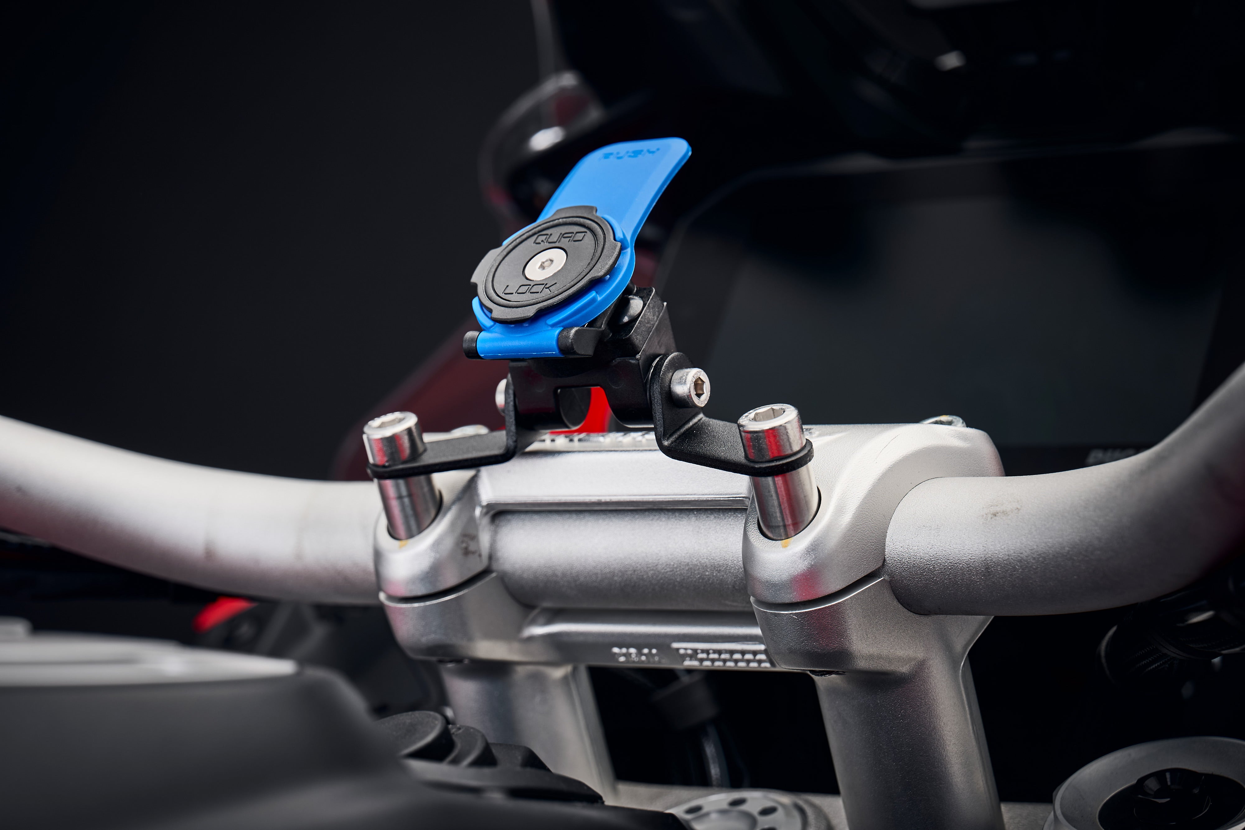 Evotech Quad Lock Compatible Handlebar Clamp Mount - Ducati Multistrada V4 S Sport (2021 - 2024)