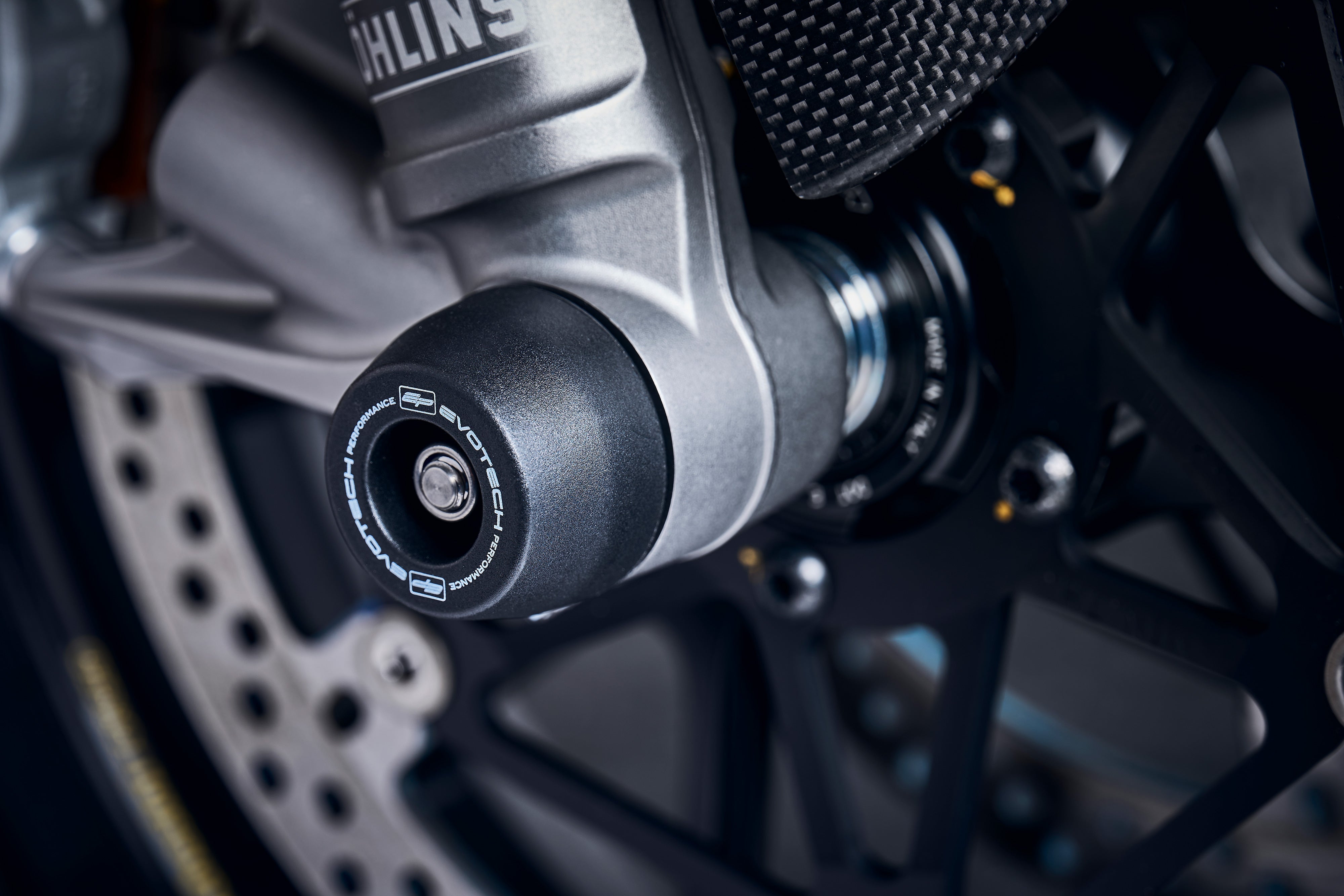 Evotech Spindle Bobbins Kit - Ducati Panigale V4 (2021 - 2024)