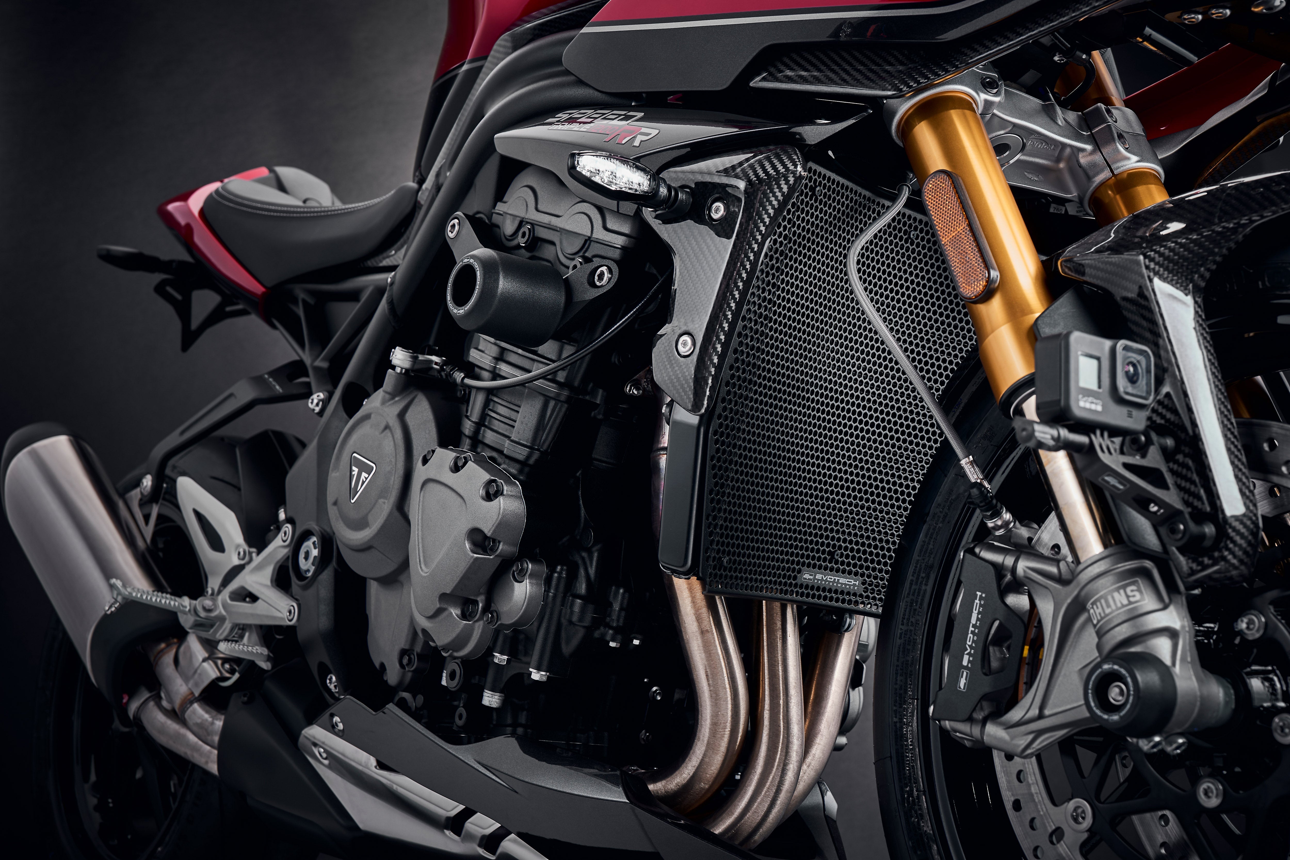 Evotech Radiator Guard (Black) - Triumph Speed Triple 1200 RR (2022+)