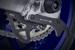 Evotech Carbon Fibre Toe Guard / GP Style Paddock Stand Plates - Yamaha MT-10 (2016 - 2021)