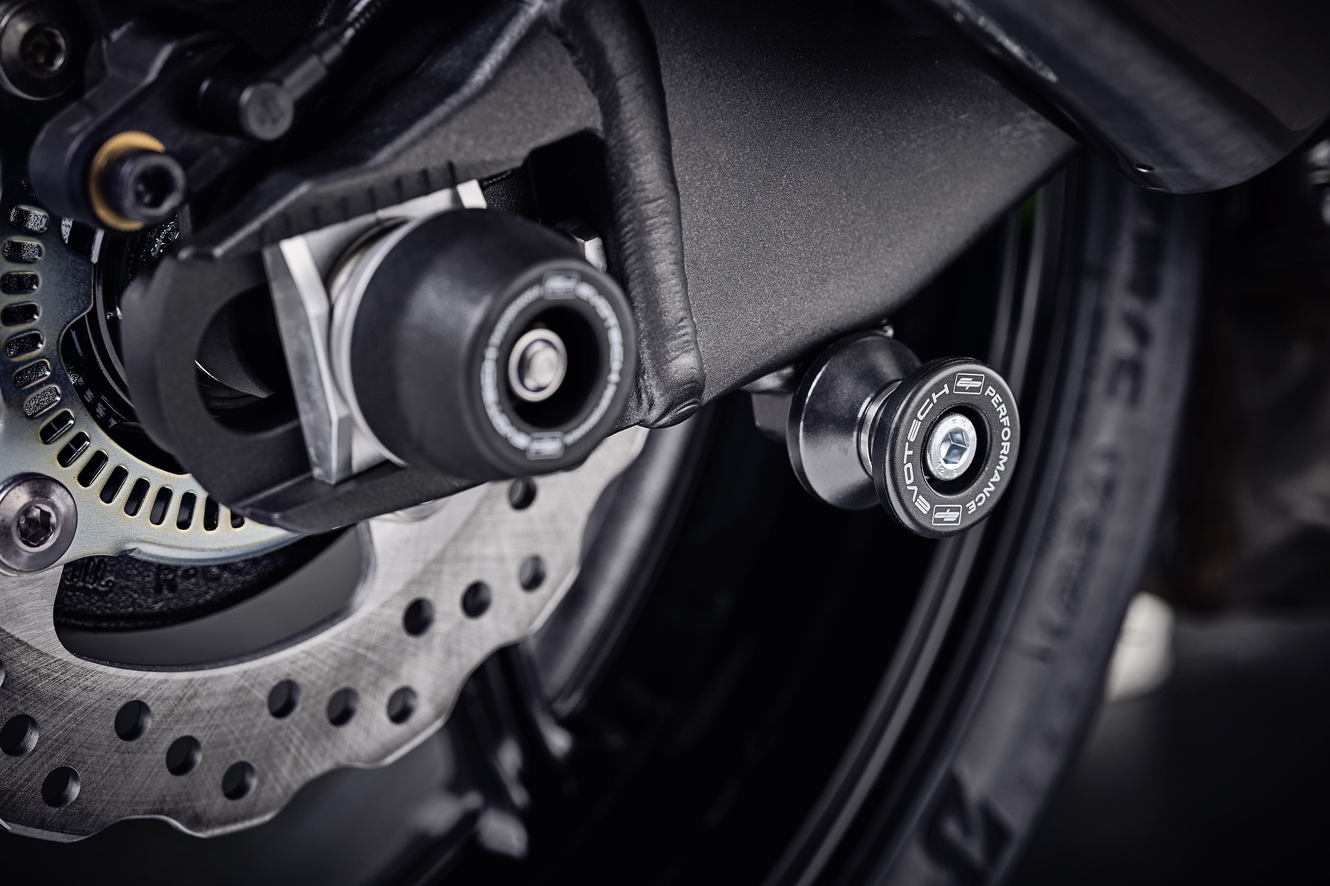 Evotech Paddock Stand Bobbins - Kawasaki ZX6R (2019-2021)