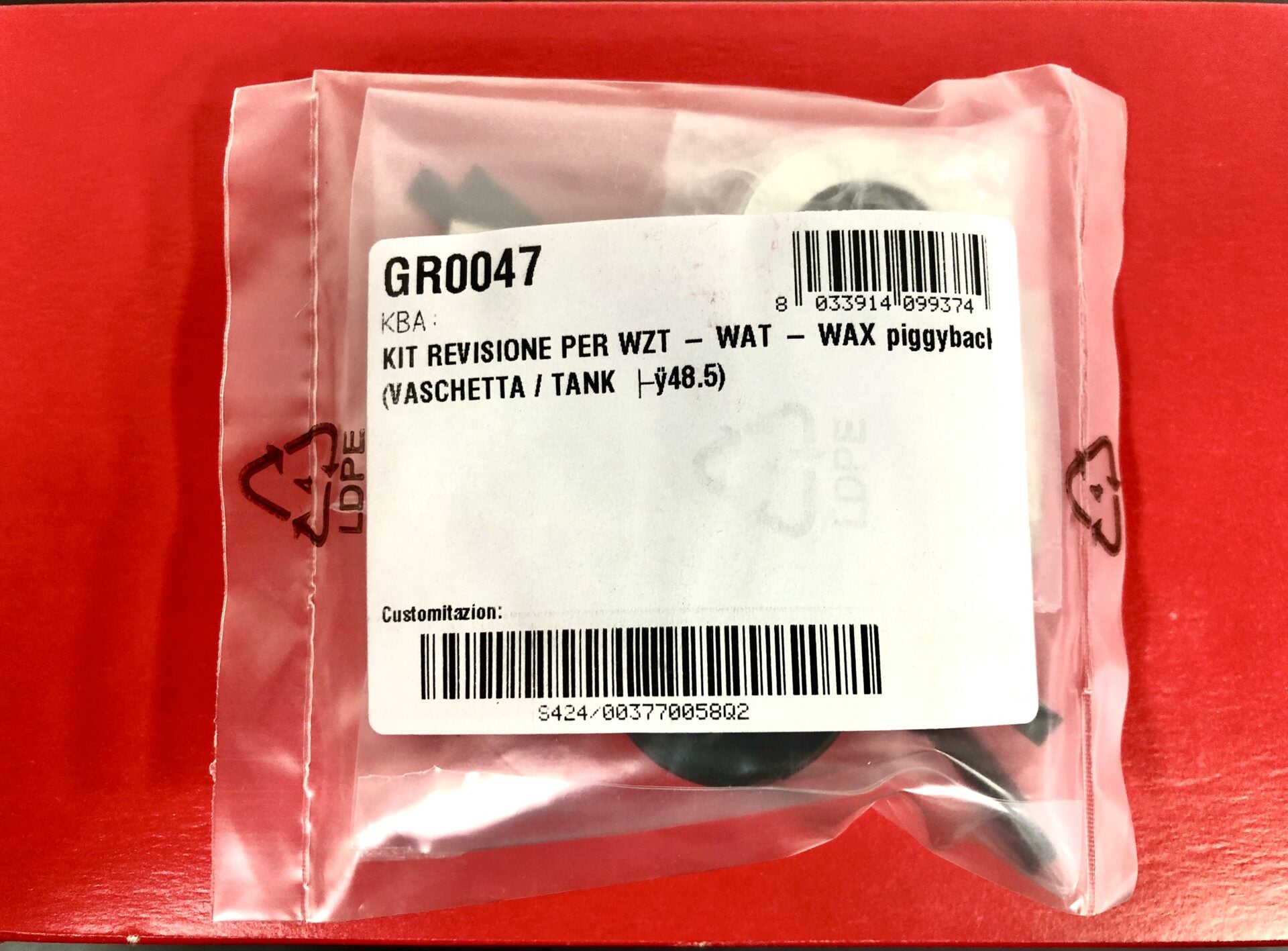Service Kit for WZT - WAT - WAX piggyback (Tank Ø 48,5)