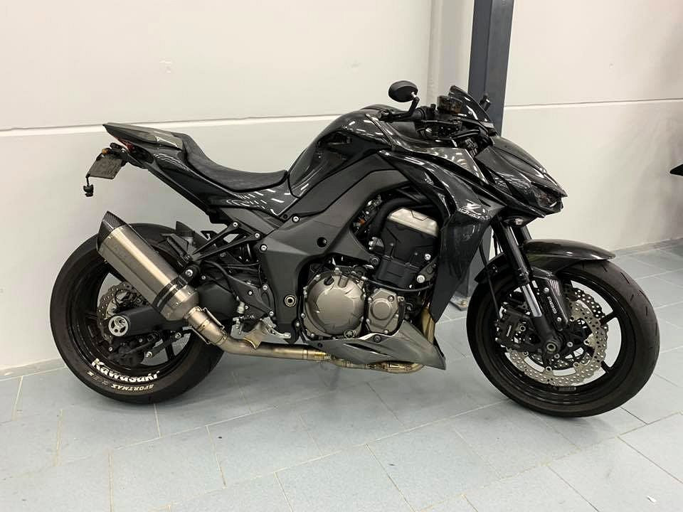 Kawasaki Z1000 & SX Vandemon Titanium Exhaust Single Titanium Muffler