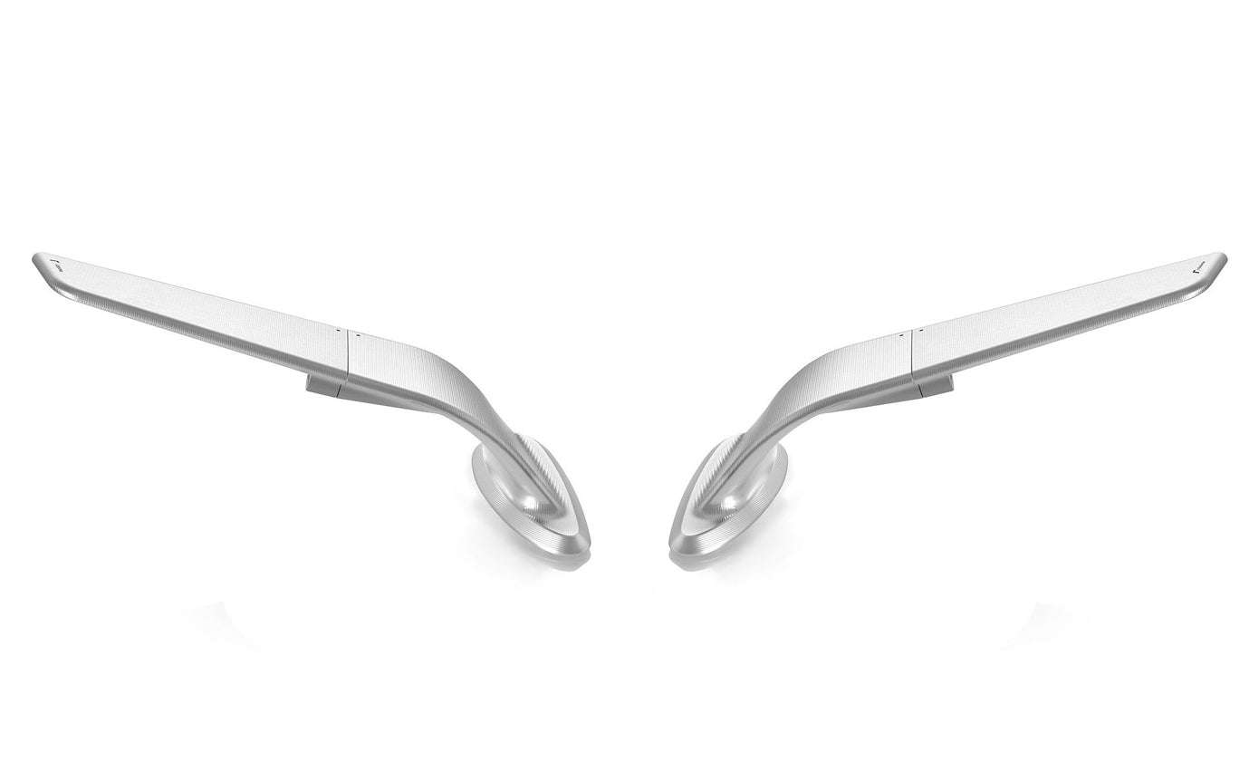 Rizoma Stealth Left & Right Mirrors Pair For CBR1000RR-R - Silver