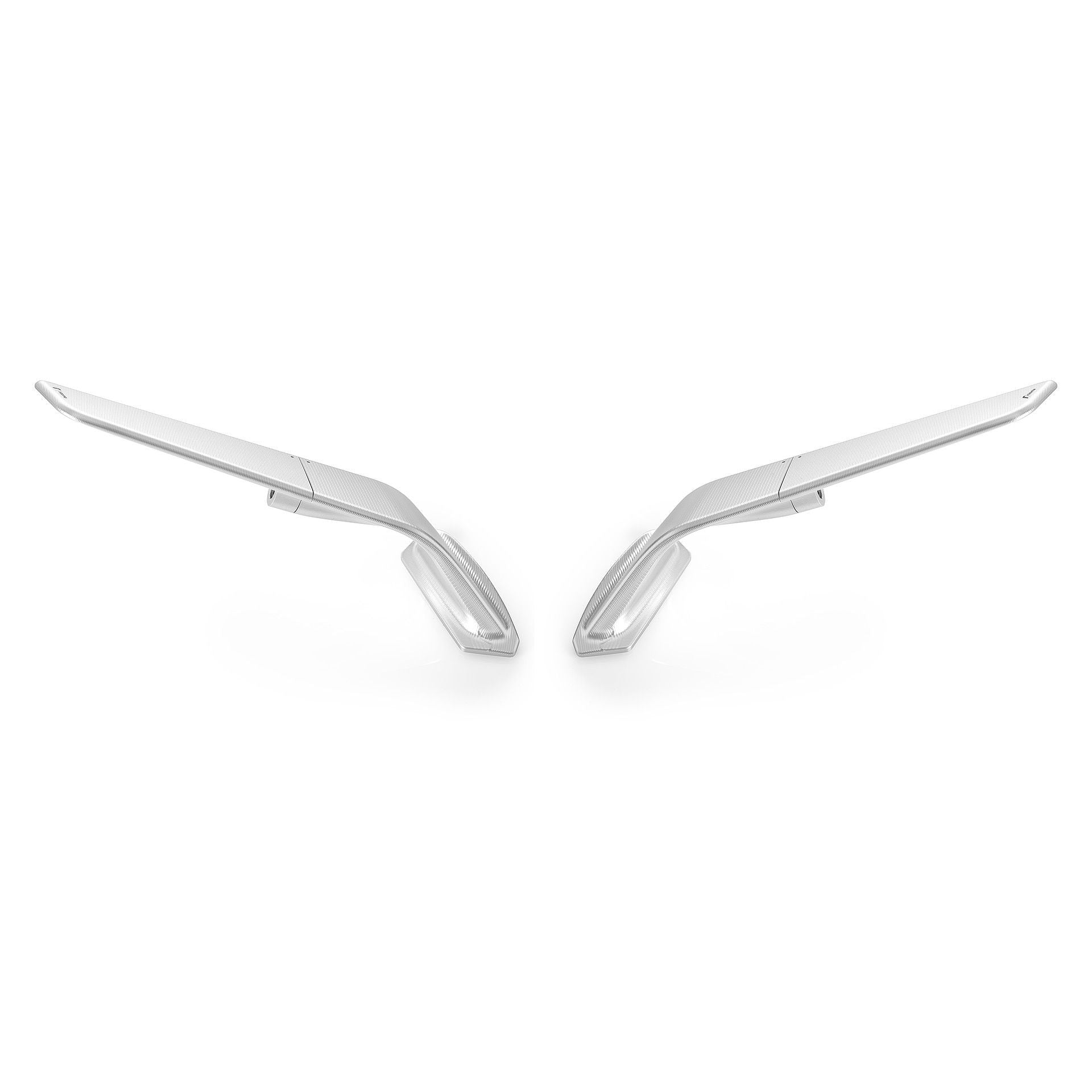 Rizoma Stealth Right & Left Mirror Silver Pair