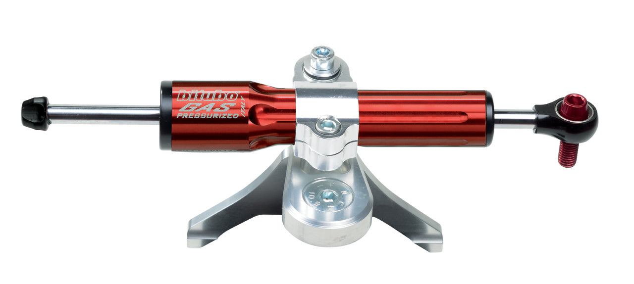 Bitubo Steering Damper Kit (KITO) - Red - Original (OEM) Mounting