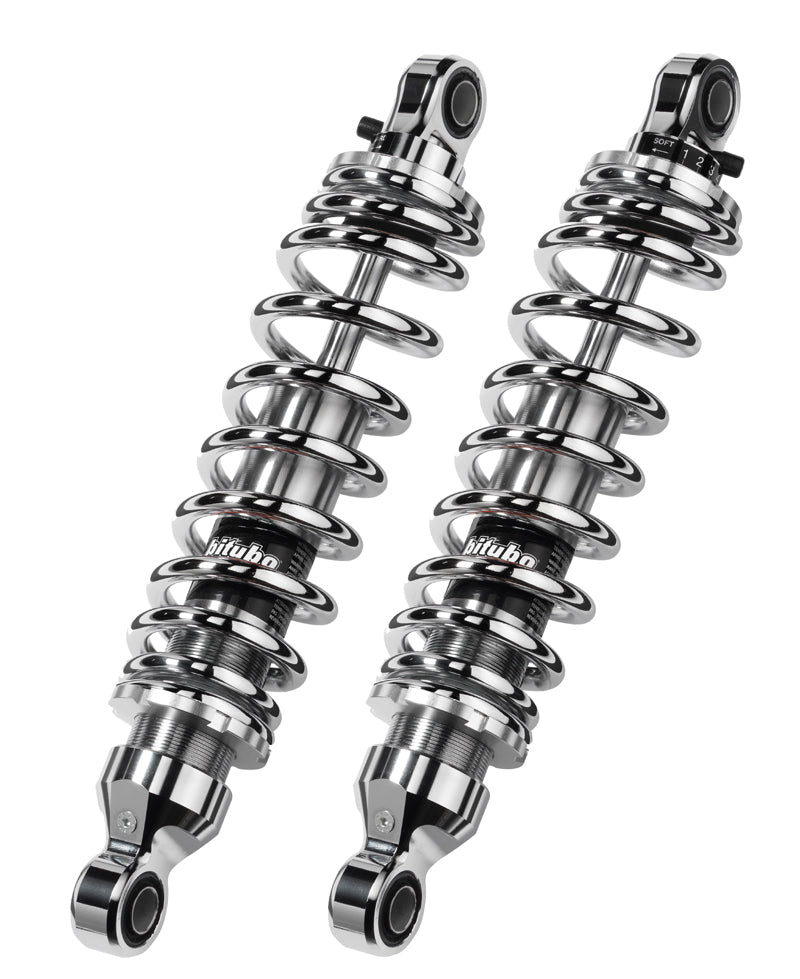 WME03 - Rear Twin Shocks - Chrome Spring