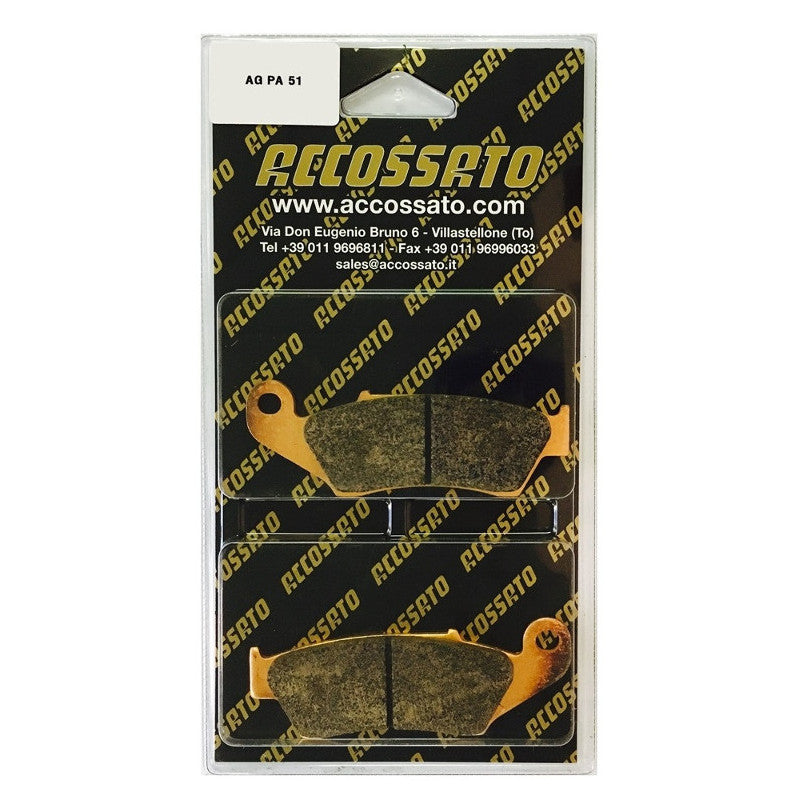 Accossato AGPA51STMX Race Brake Pads for Aprilia Beta Gas Gas Honda Kawasaki Suzuki Yamaha