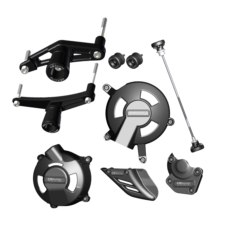 GBRacing Crash Protection Bundle (8mm) Triumph Daytona 675 Street Triple / R