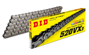 DID #520 VX3 Pro X-Ring Chain - FJ-Clip/ZJ-Rivet