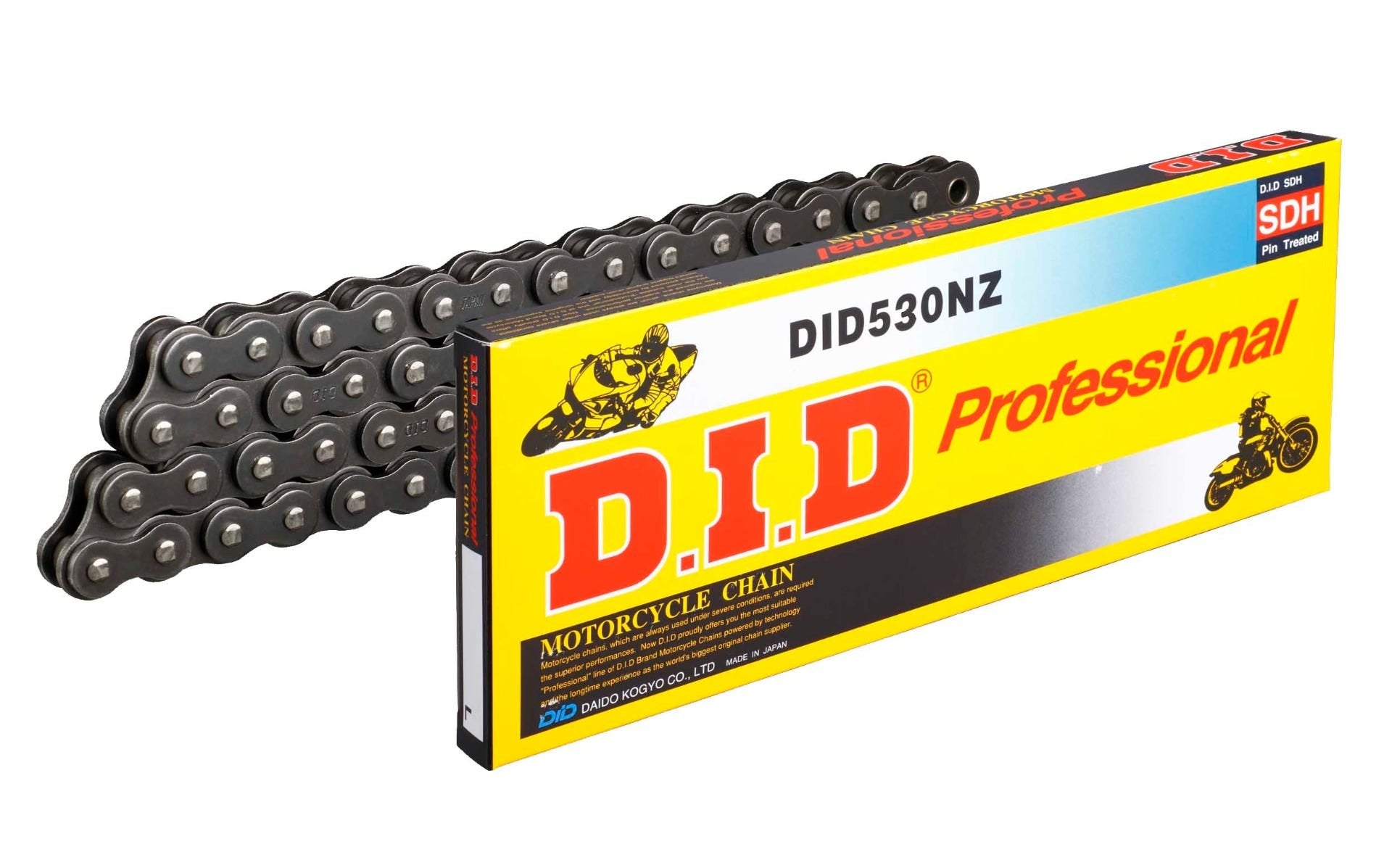 DID #530 NZ Super Non O-Ring EX/HD 118L ZJ - Rivet BK