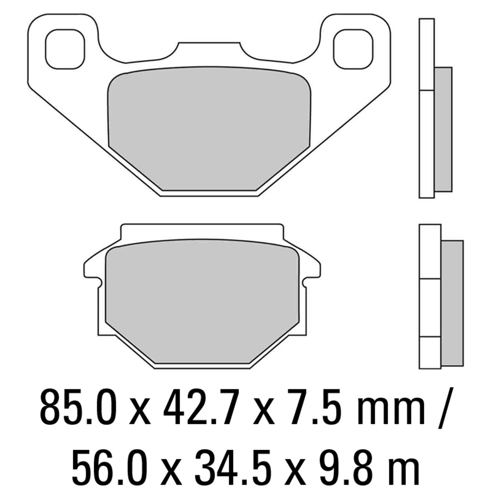 FERODO Brake Disc Pad Set FDB828ST*