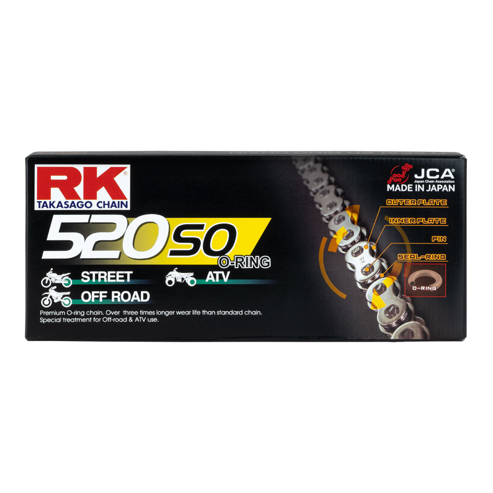 RK 520SO x 120L O Ring Chain - Clip Link