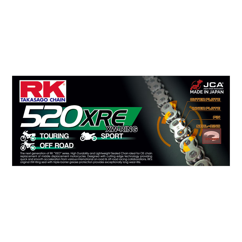 RK 520XRE x 120L XW Ring Chain - Clip Link