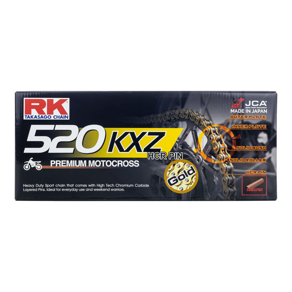 RK 520KXZ x120L MX Chain Gold - Clip Link