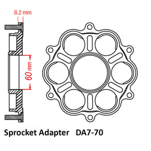 Alloy Sprocket Adaptor 770B DUC 6 Bolt