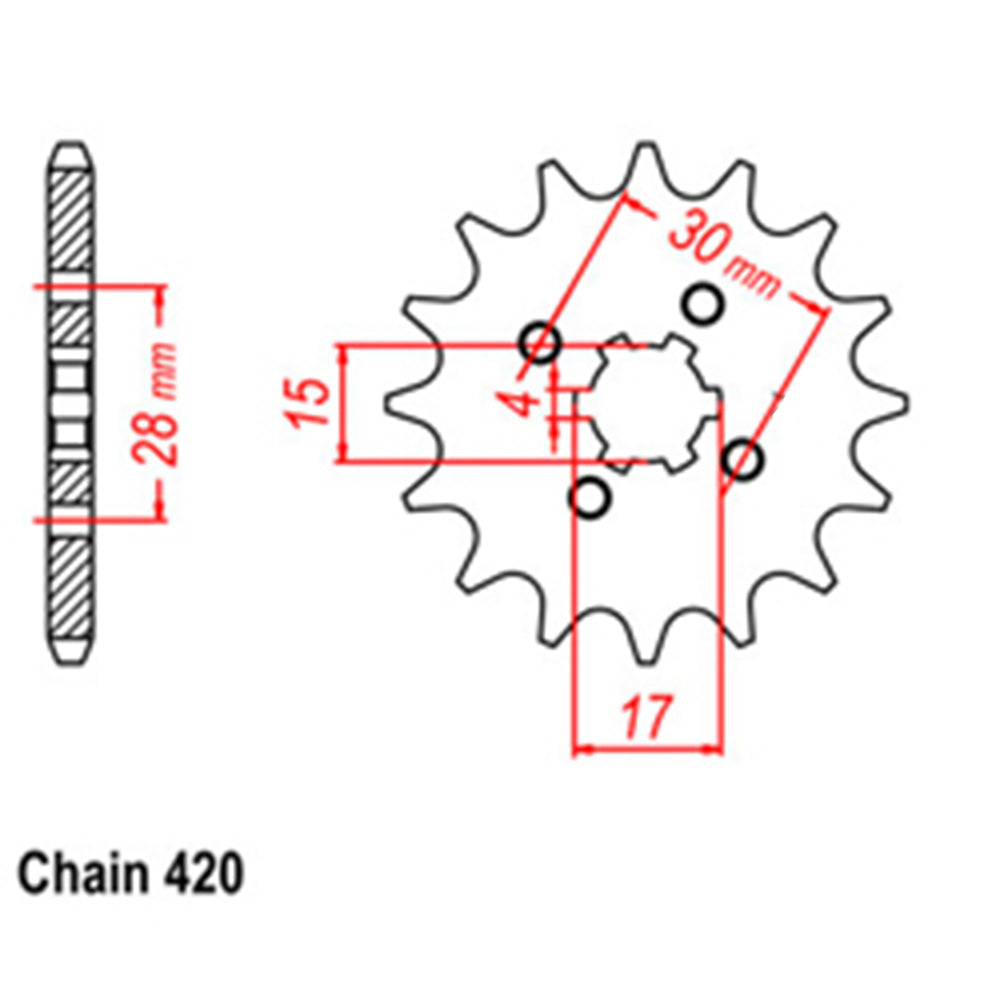 Front Sprocket HONDA 420