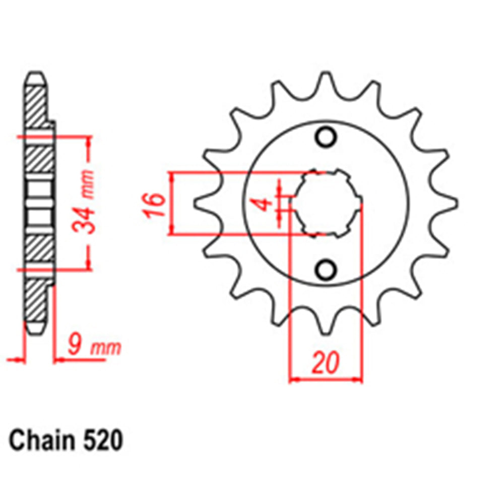 Front Sprocket YAMAHA 520