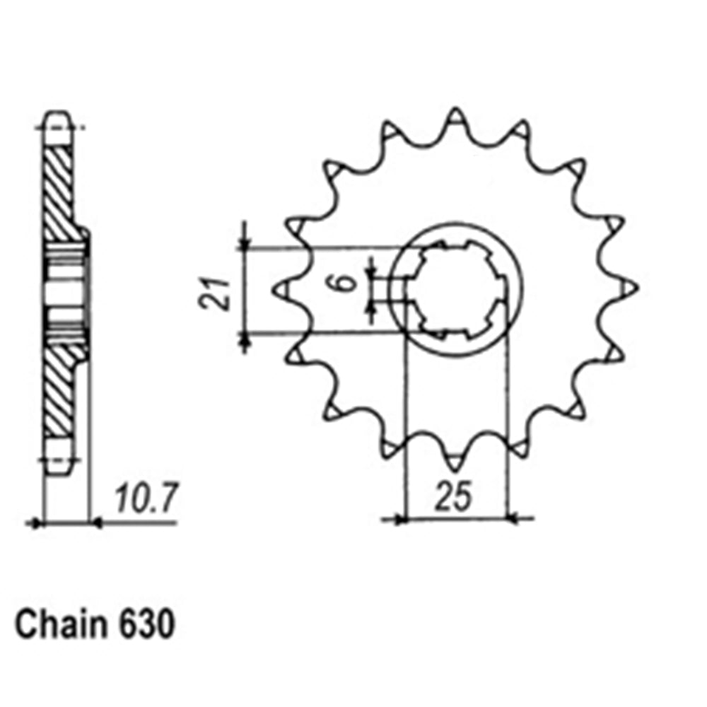 Front Sprocket HONDA 630*