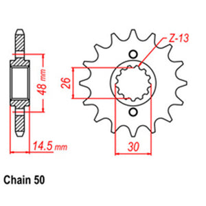 Front Sprocket With Rubber Cush 16T 530P