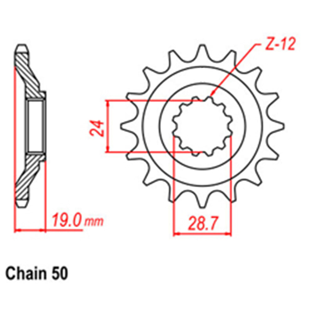 Front Sprocket KAWASAKI 530