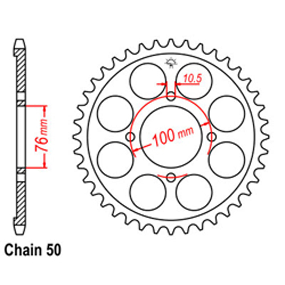 Rear Sprocket SUZUKI 530*