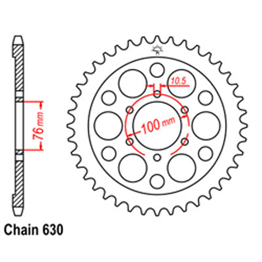 Rear Sprocket SUZUKI 630