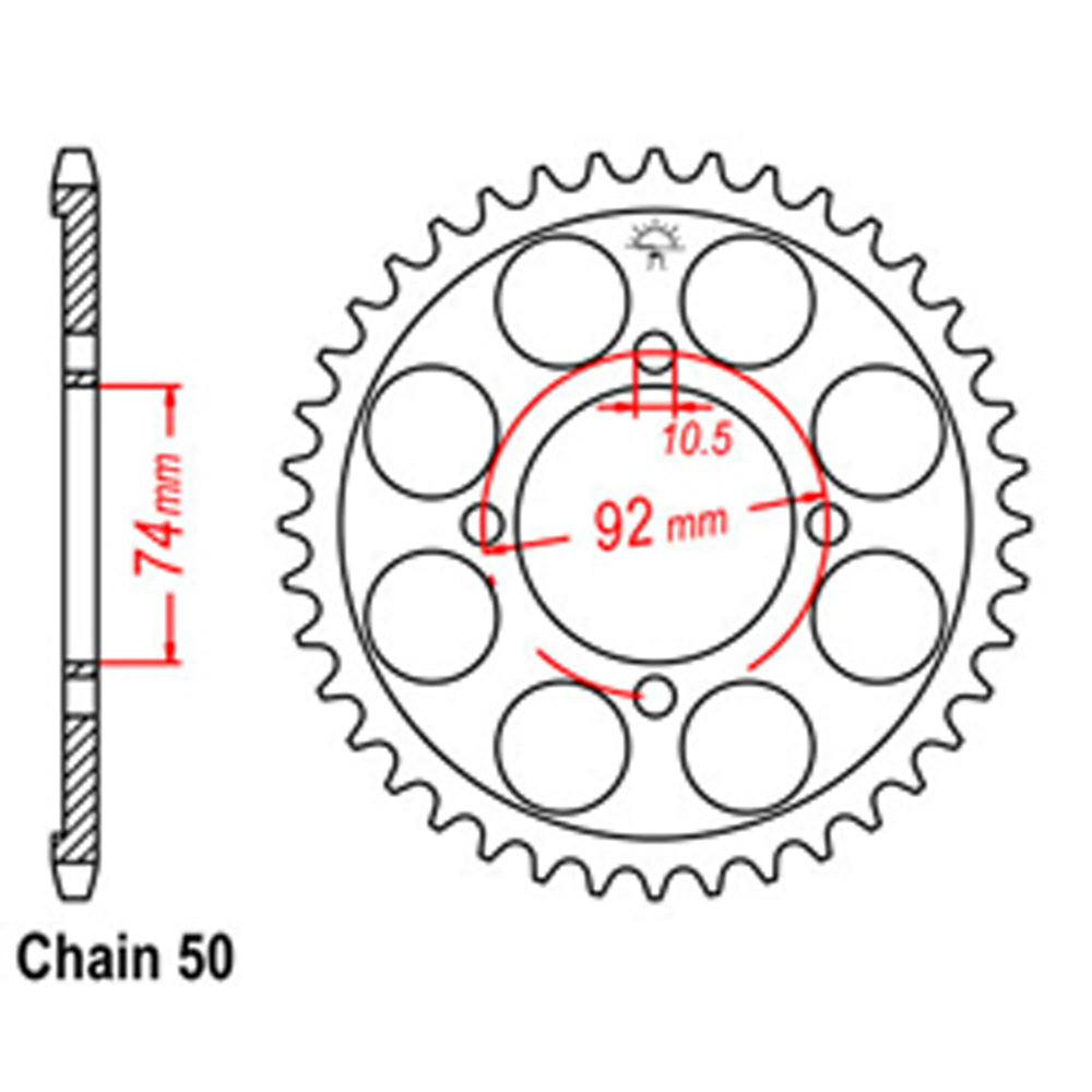 Rear Sprocket YAMAHA 530