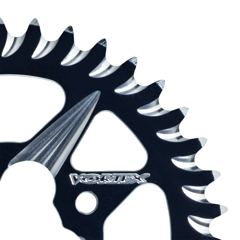 VORTEX Alloy Rear Sprocket 420 37T Cobra Black