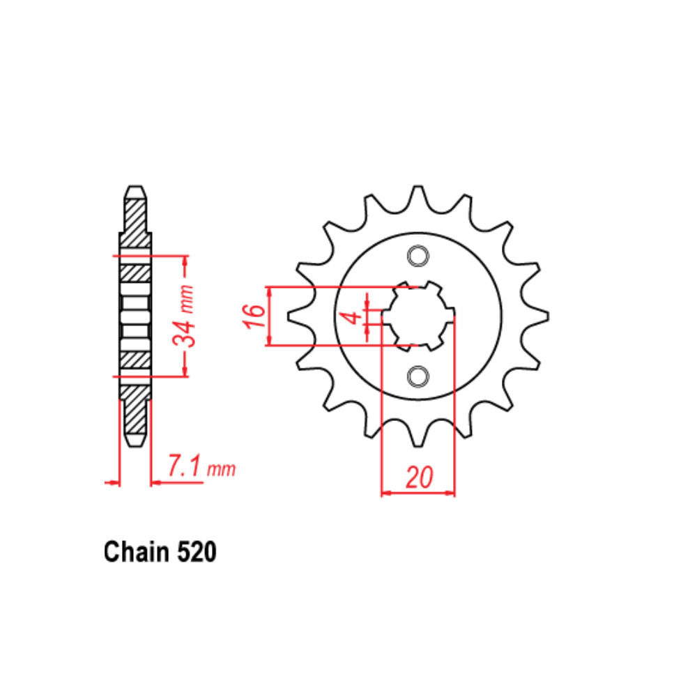 Front Sprocket KTM 520