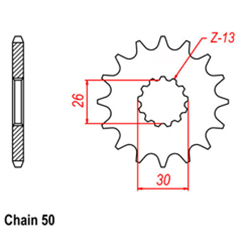 Front Sprocket With Rubber Cush 18T 530P