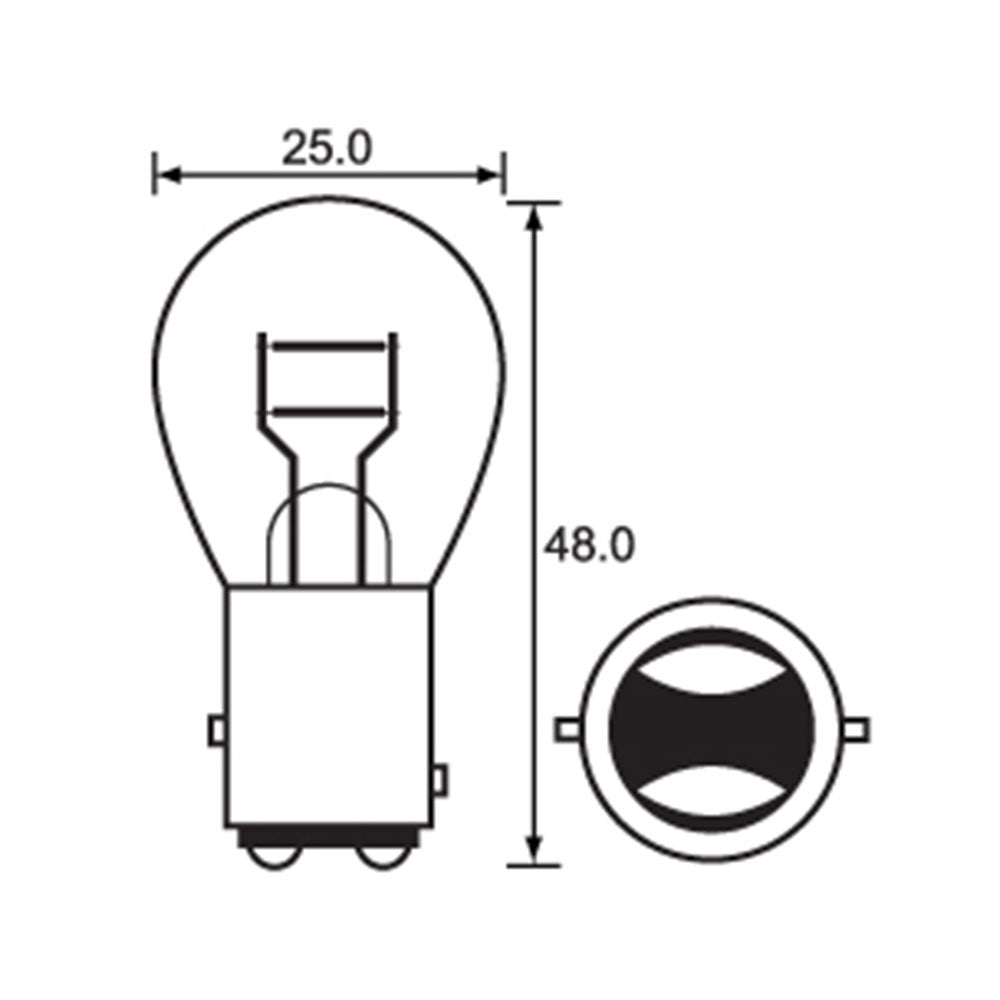 Bulb 12V 21/5W Stop/Tail (10)