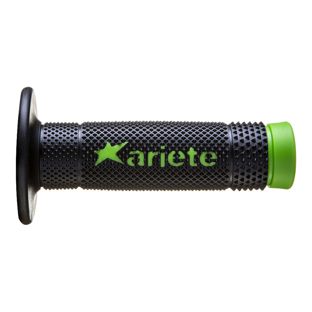 ARIETE MX Grips - Vulcan - Dual Compound - Black/Green