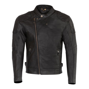 MERLIN Jacket Chester Caf‚ D3O Leather Black 46 2XL