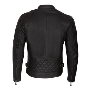 MERLIN Jacket Chester Caf‚ D3O Leather Black 50 4XL