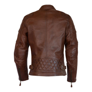 MERLIN Jacket Ladies Bristol Caf‚ D3O Leather Brown 16 XL