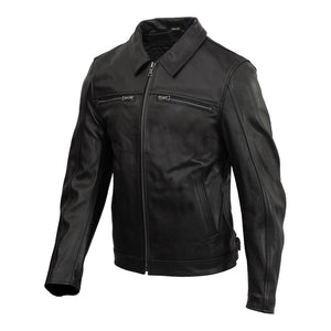 MERLIN Jacket Kingsbury D3O Leather Black 40 M