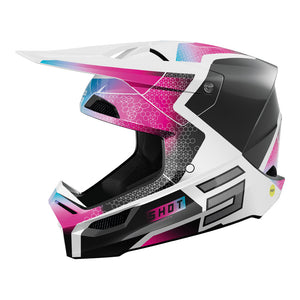 SHOT Helmet Race Phaser Pearly Black/Blue/Pink XL*