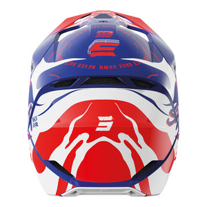 SHOT Kids Helmet Furious Beast Blue/Red Glossy YM