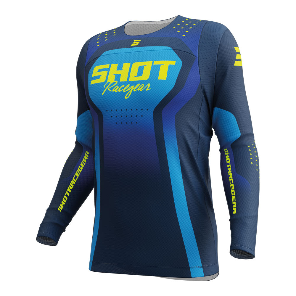 SHOT Jersey Contact Stream Blue S