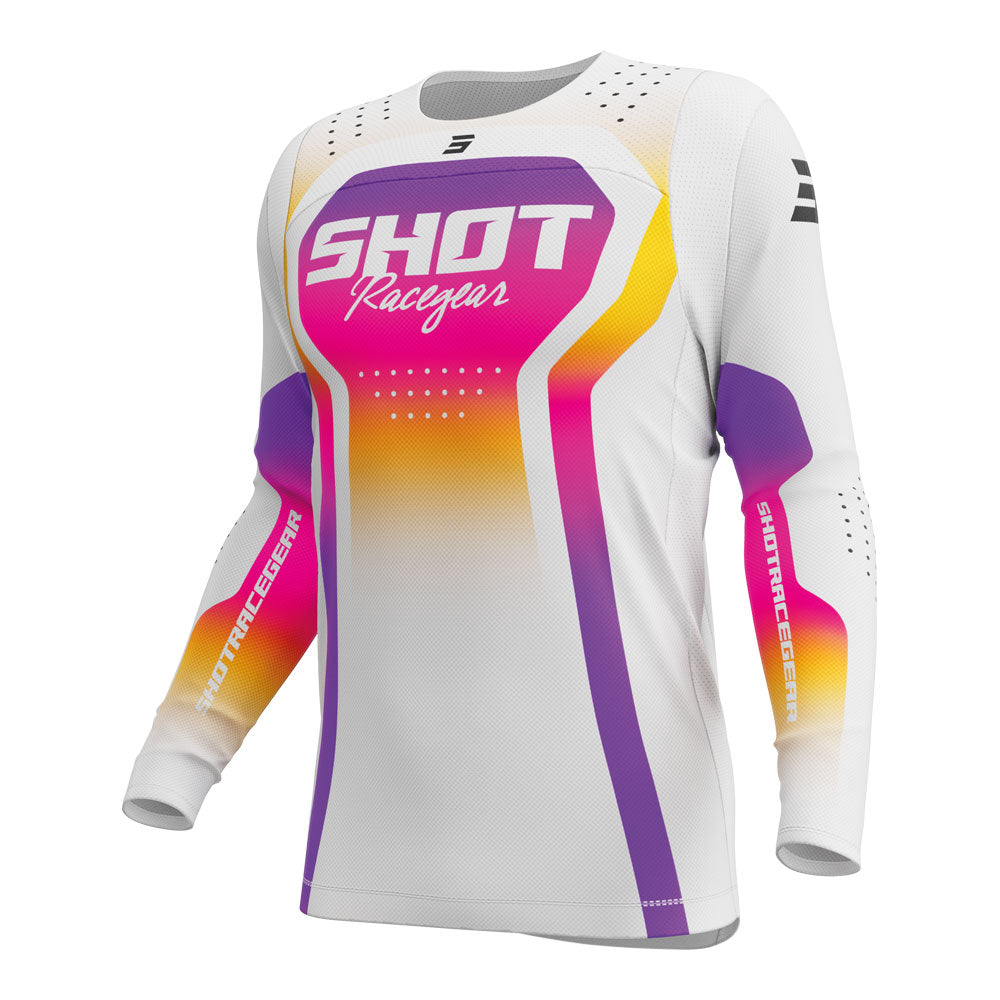 SHOT Kids Jersey Contact Stream White 10/11
