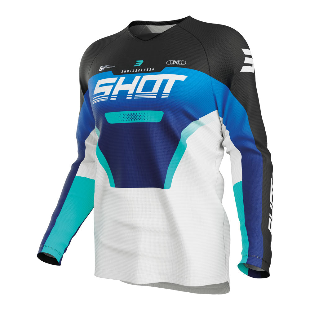 SHOT Kids Jersey Draw Struck Blue 12/13