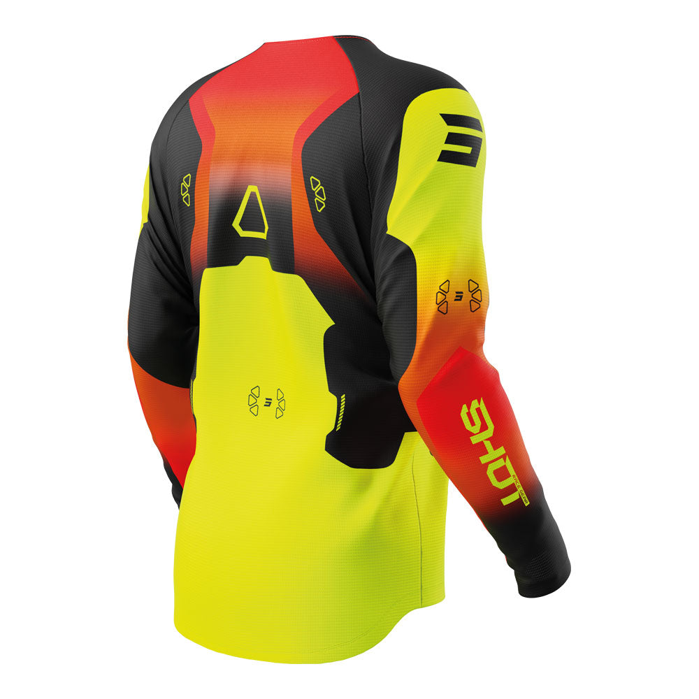 SHOT Kids Jersey Draw Rocket Neon Yellow 10/11