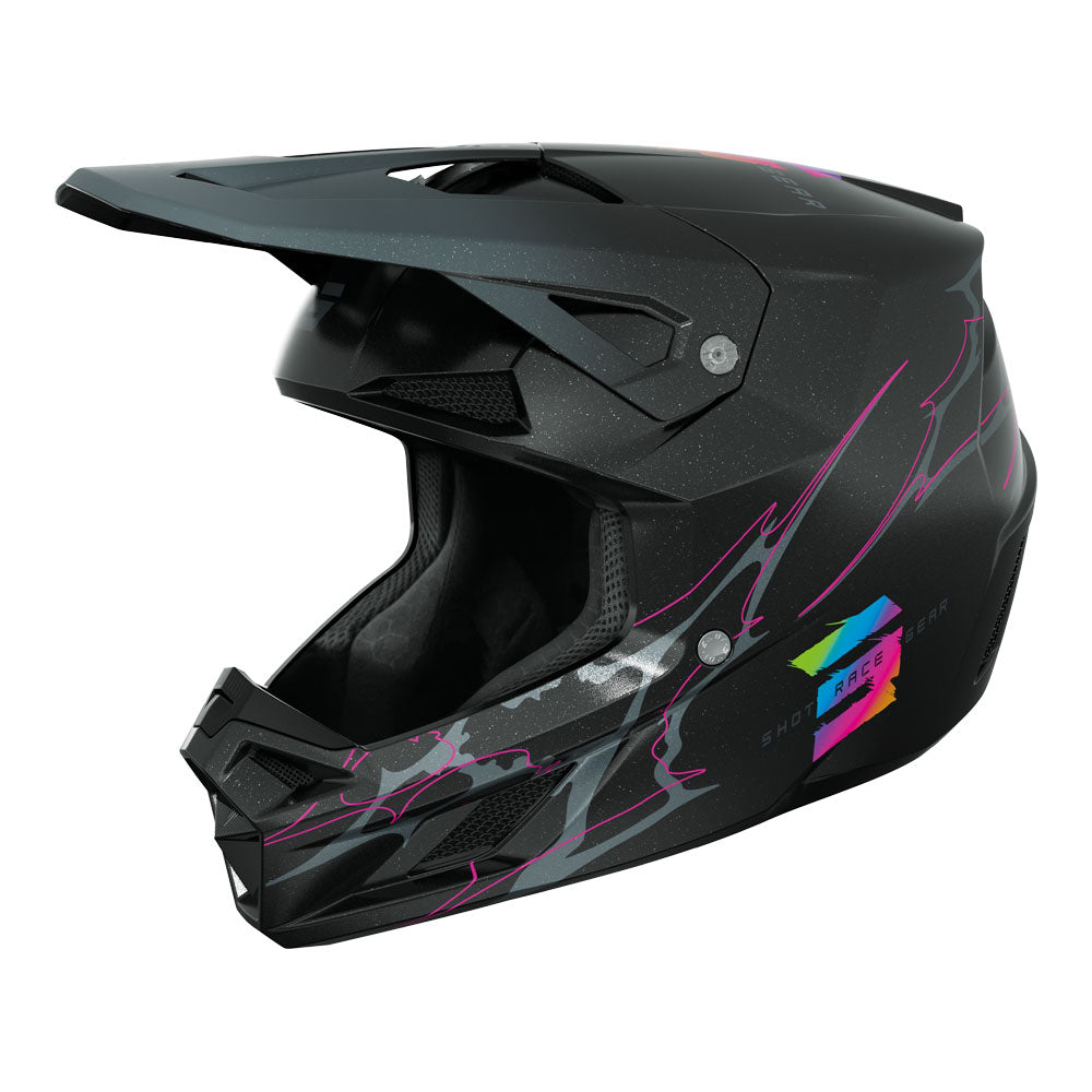 SHOT Helmet Speed Rac Black Pearly S
